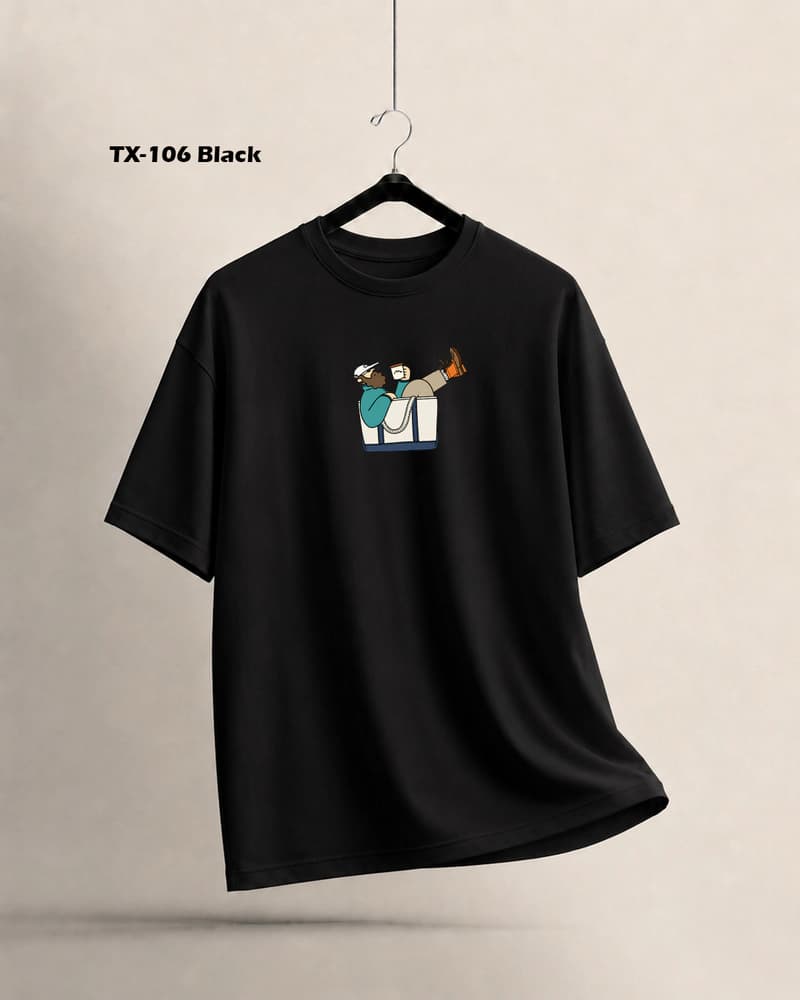 TX106 Black Men's Dropshoulder
