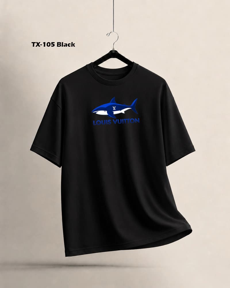 TX105 Black Men's Dropshoulder